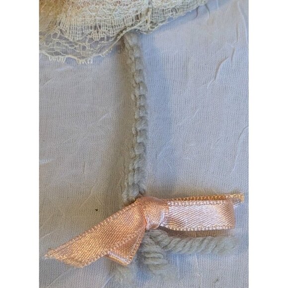 Handmade Granny Mouse Doll Grandma Cloth Cottage Country Core Lace Vtg 5" Tiny - Picture 4 of 14